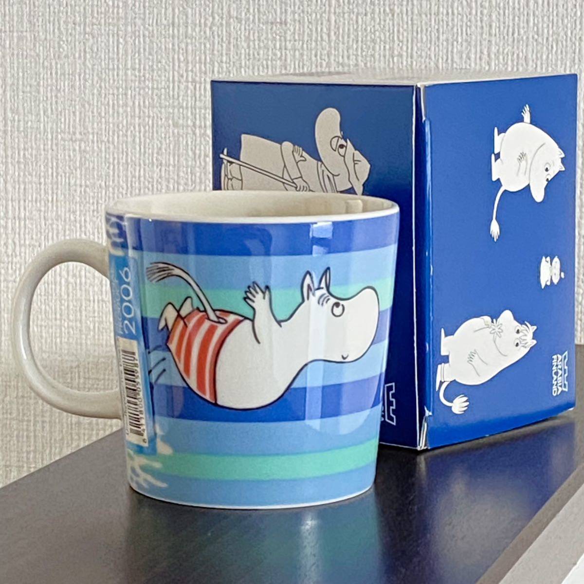 希少 未使用品 ARABIA 2006年 夏 限定マグカップ ムーミン 希少 未使用品 ARABIA 2006年 夏 限定マグカップ ムーミン