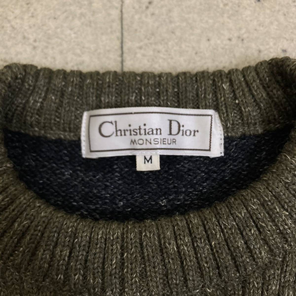美品　ヴィンテージ　Christian Dior ディオール　セーター　ニット 長袖 _画像3