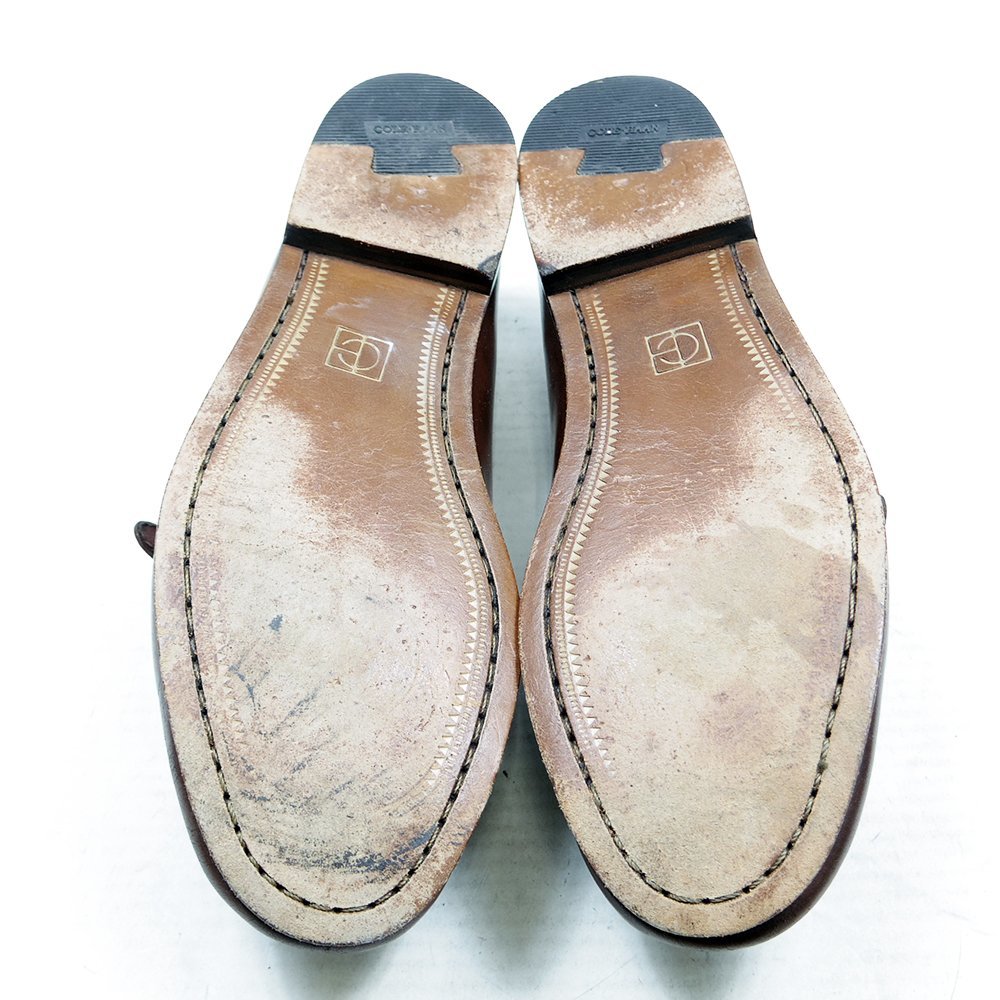 10 1/2D надпись 28.5cm соответствует COLEHAAN Cole Haan стеганый ремешок Loafer туфли без застежки кожа обувь вино кожа обувь /24.1.19/P23