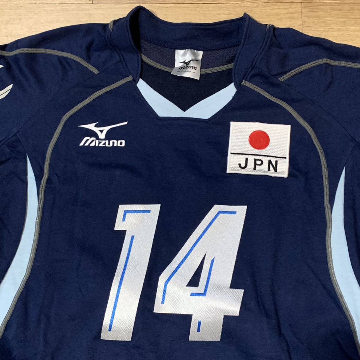 MIZUNO バレーボール 日本代表 背番号14 SUGANO ユニフォームO ミズノ 菅野 JAPAN _画像3