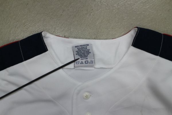 【古着GAME TOPSレアMLBオフィシャルロゴユニフォームTシャツ白L】メジャーリーグ野球ロゴ大きめサイズ_画像8