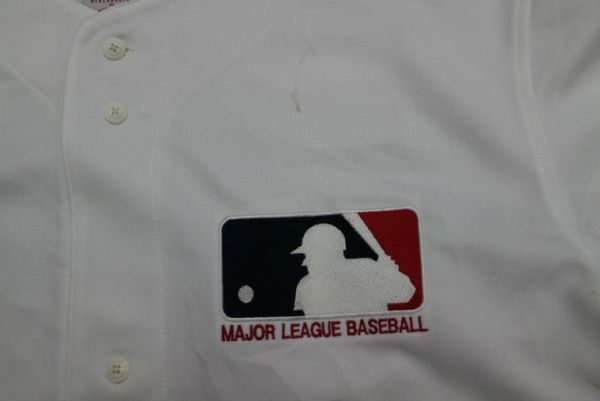 【古着GAME TOPSレアMLBオフィシャルロゴユニフォームTシャツ白L】メジャーリーグ野球ロゴ大きめサイズ_画像5
