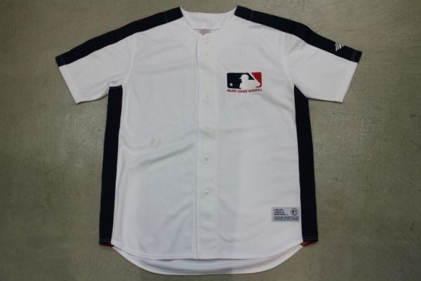 【古着GAME TOPSレアMLBオフィシャルロゴユニフォームTシャツ白L】メジャーリーグ野球ロゴ大きめサイズ_画像2