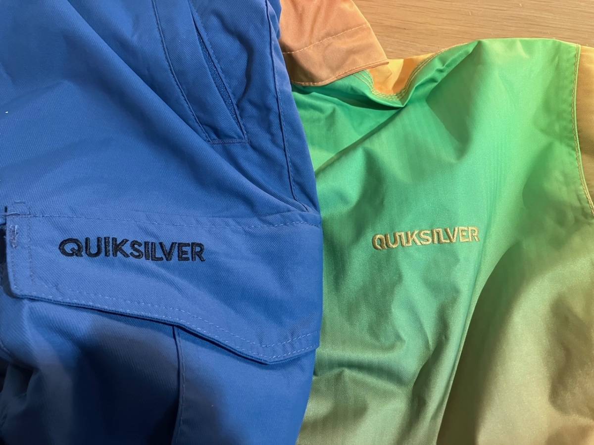 送料込 新品 USED Quiksilver クイックシルバー Mサイズ 上下セット オマケ付き 送料無料_画像9