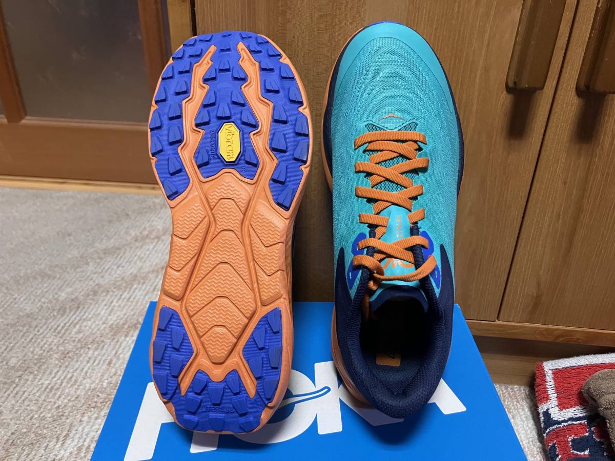 送料込 新品 HOKA ONE ONE ホカ オネオネ 25.5cm US7.5 M ZINAL ジナール 1119399 トレイルランニングシューズ 送料無料_画像6