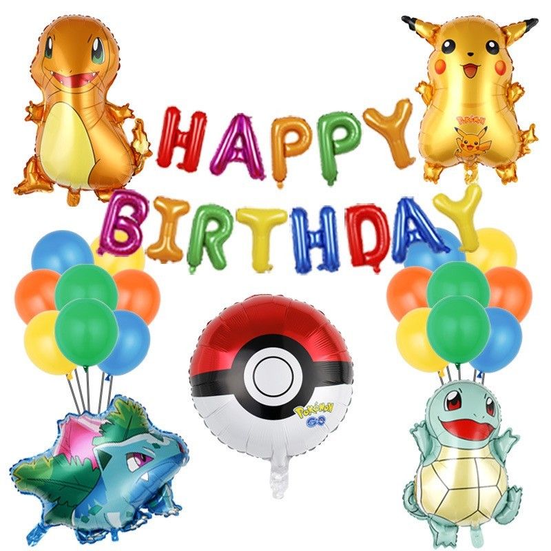 ポケモン風船　バルーン　誕生日風船　ポケモン飾り　子供バースデー風船