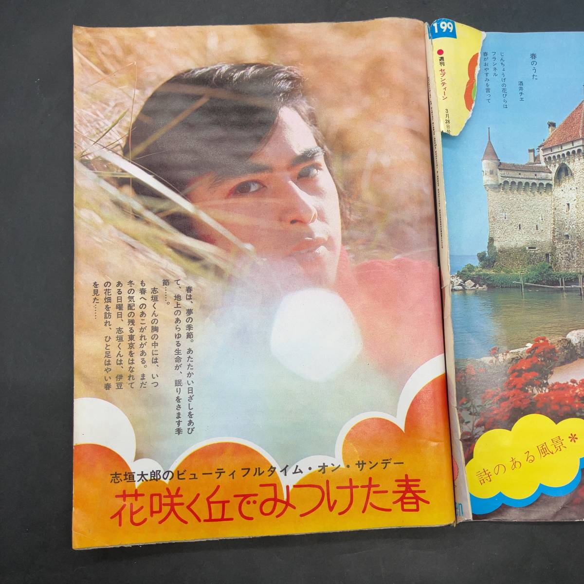 hh 集英社 週刊 セブンティーン 昭和47年 3月28日号 昭和アイドル 雑誌 当時物 現状品 沖雅也　飯塚玲子　志賀太郎_画像3