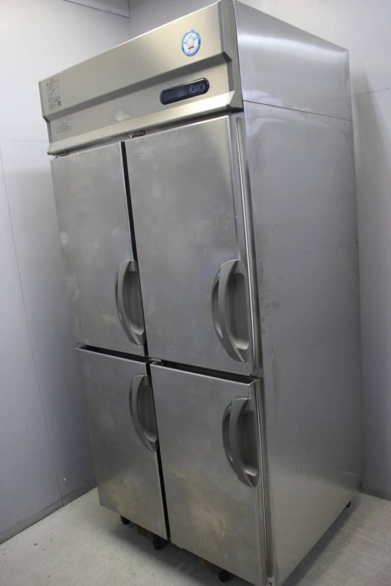中古品 フクシマ 縦型4枚扉冷凍庫 ARD-094FMD(改) タテ型冷凍庫 業務用 店舗用品 3相200V 動力 厨房用品 飲食店 キッチン 冷機器 87507