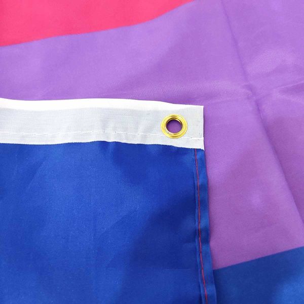 LGBTQ バイセクシャルフラッグ 旗 大型 4号サイズ 150X90cmの画像7