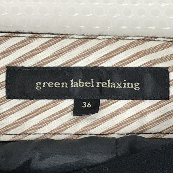 green label relaxing/グリーンレーベルリラクシング★ウールショートパンツ【36/レディースS/股下27cm/黒/ブラック】◆BG123_画像4