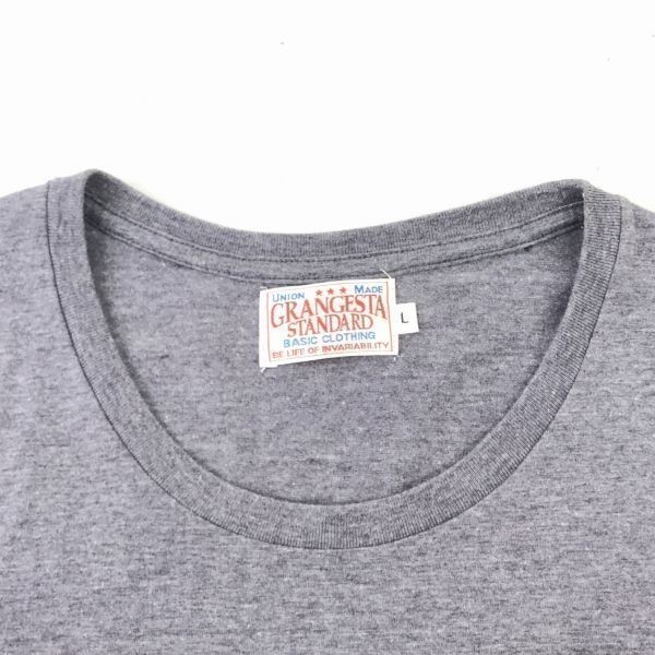 GRANGESTA STANDARD　グランジェスタ スタンダード　半袖Tシャツ　メンズL　紫×黄　管理NO. 5-33