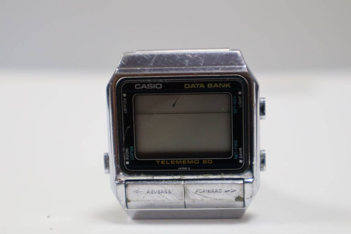 J1280 Y CASIO Casio DB-500 TELEMEMO 50 DATA BANK мужские наручные часы 