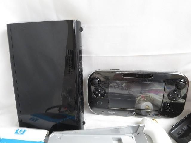 【同梱可】中古品 ゲーム Wii U 本体 WUP-101 ブラック 32GB ソフト 太鼓の達人 WiiUばーじょん 等 グッズセット_画像3