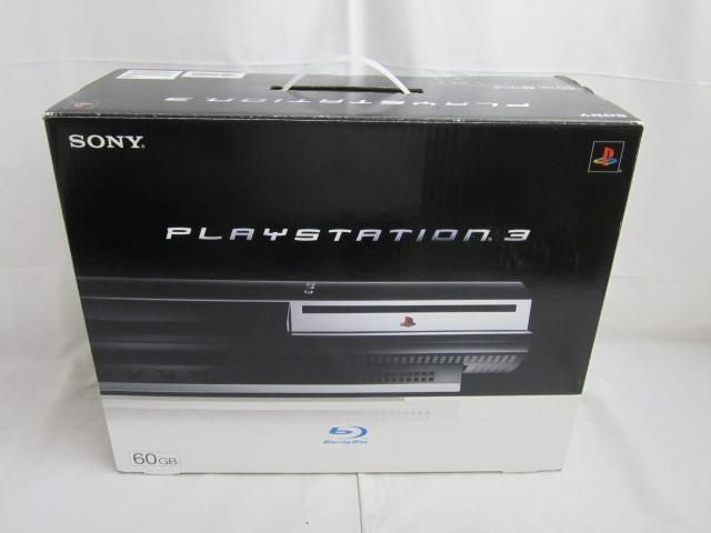 【まとめ売り 訳有】 ゲーム プレイステーション3 PS3本体 CECHA00 ジェットブラック 60GB 動作品 周辺機器 箱あり_画像1