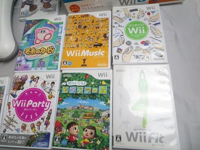 【同梱可】中古品 ゲーム Wii U 本体 WUP-101 32GB ホワイト ファミリープレミアムセット 等 グッズセット_画像2