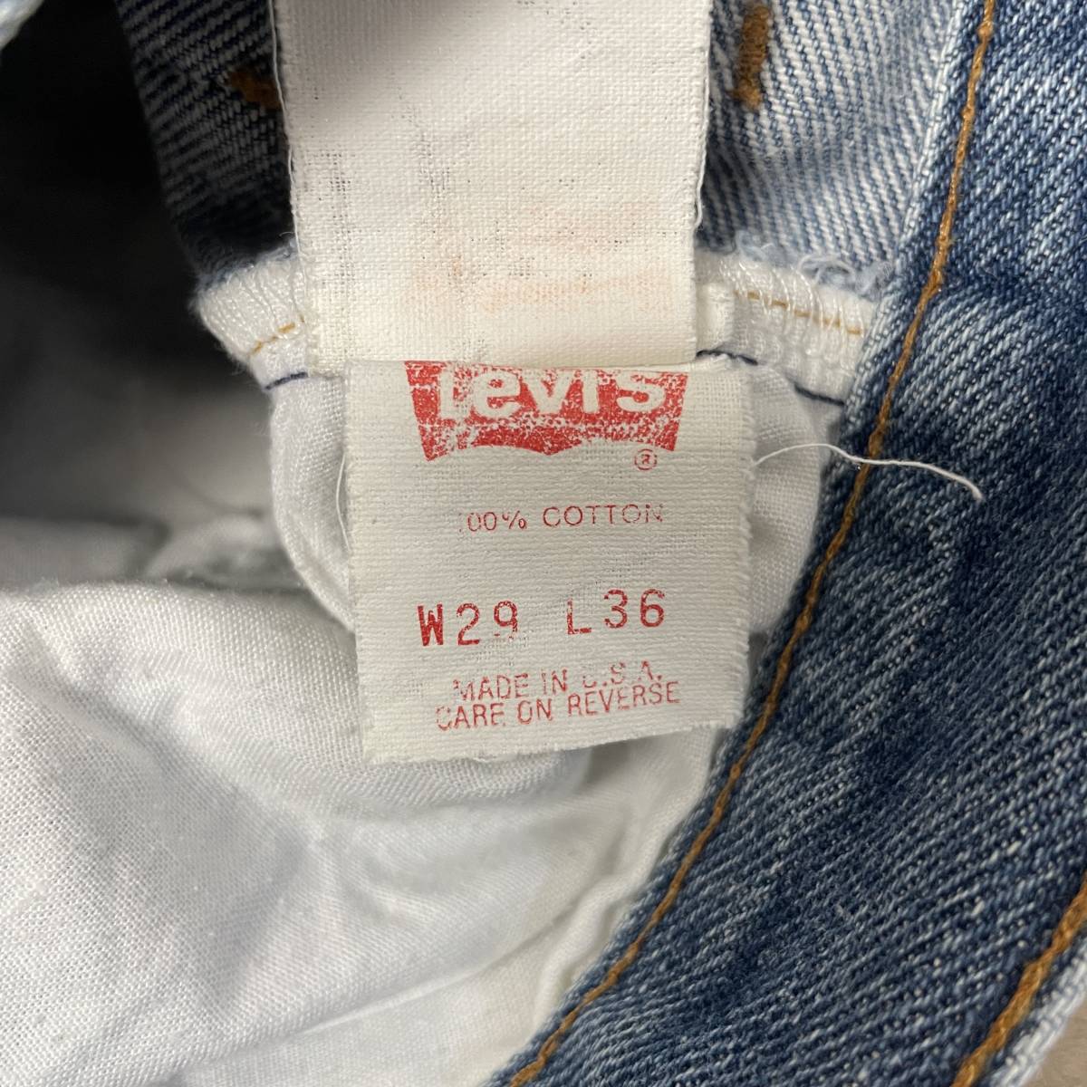 USA製 90s VINTAGE Levi's 501 オリジナル デニムパンツ W29 レギュラー 美品_画像9