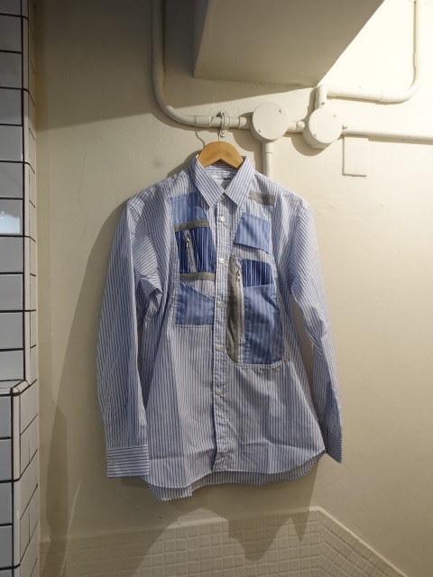 コムデギャルソン　シャツ　SHIRT パッチワーク　切り替え　シャツ　未使用　サイズS　FJ-B026