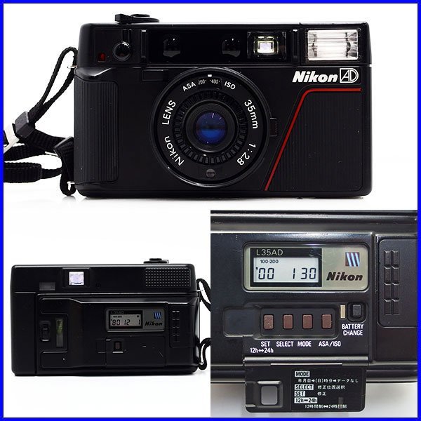 49)質屋☆Nikon L35AD 後期型 ピカイチ / Canon Autoboy TELE6 DATE / ニコン キャノン カメラ 2点 動作品 中古☆1円～売り切り_画像5