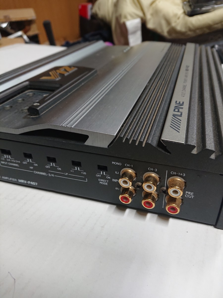  rare? Alpine MRV-F407 V12 power amplifier amplifier ALPINE 4 3 2 channel 2ch 3ch 4ch