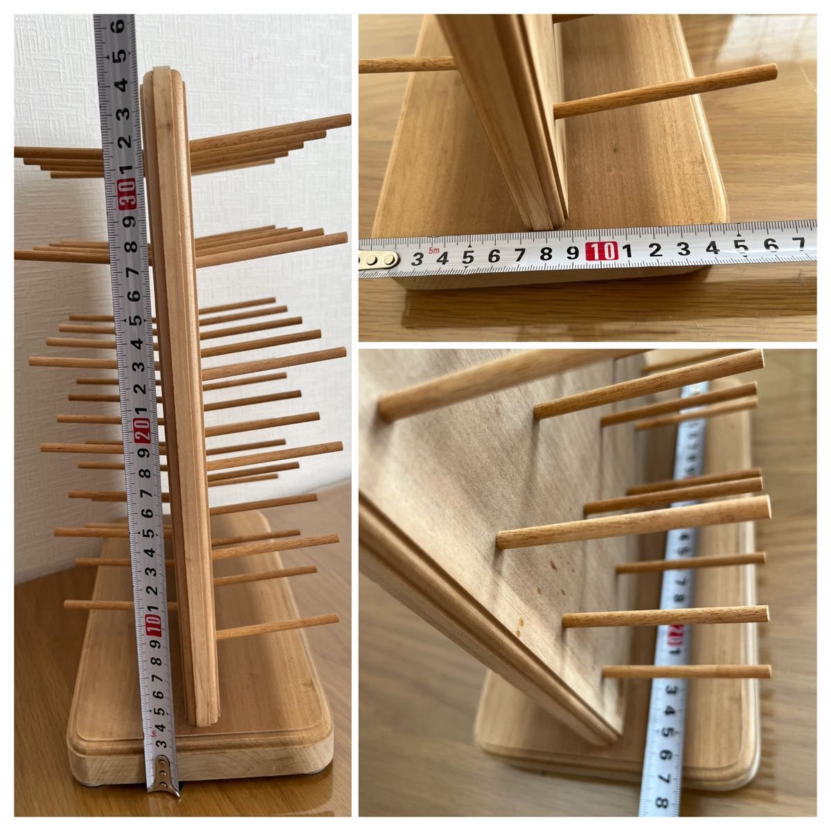 【最終価格】 Handmade作家さん作品木製糸巻きスタンド