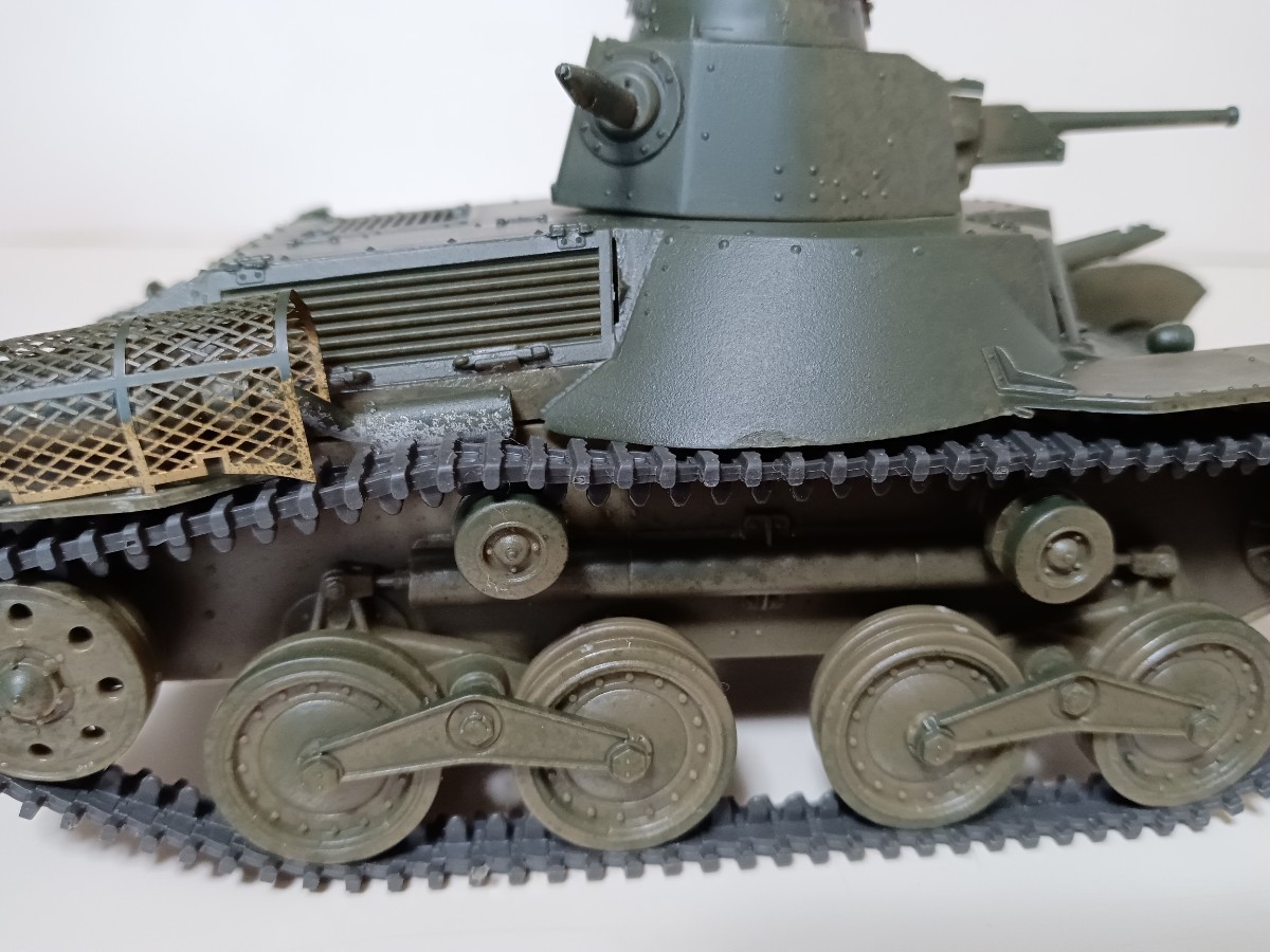 旧日本軍戦車完成品2台セット 97式中戦車 95式軽戦車_画像8