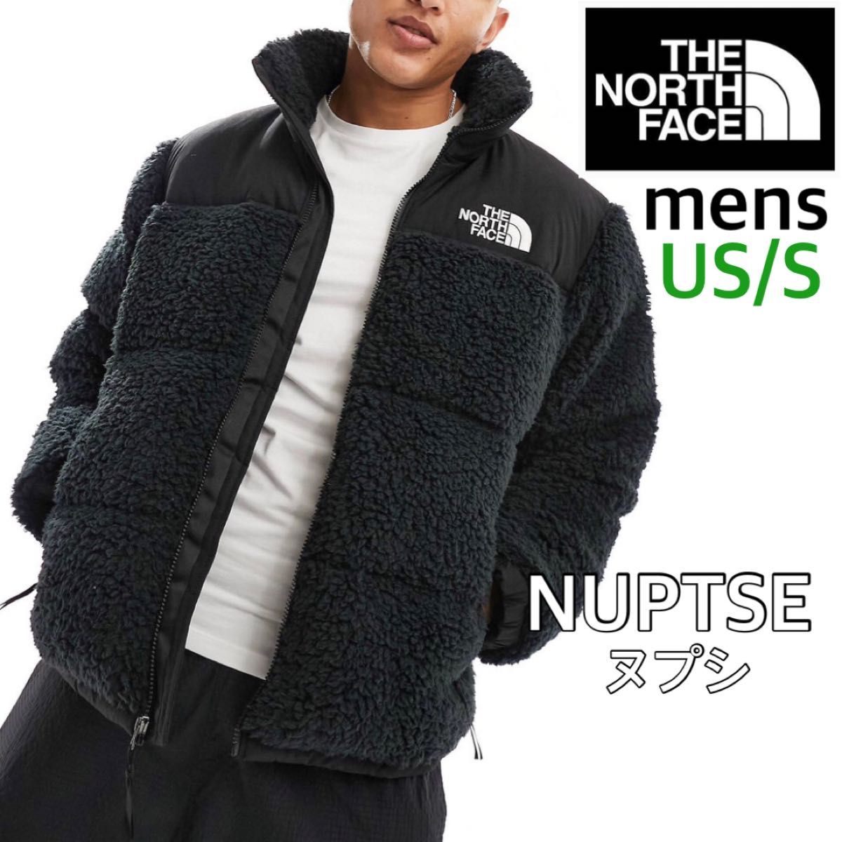 【海外限定】TNF メンズ ヌプシ　ダウンジャケット 　ブラック　Sサイズ