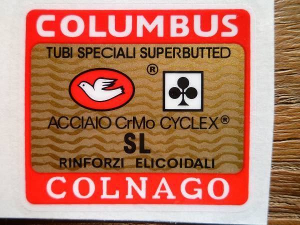 ★ COLUMBUS コロンバス COLNAGO コルナゴ SL フレーム ステッカー デカール ★の画像3