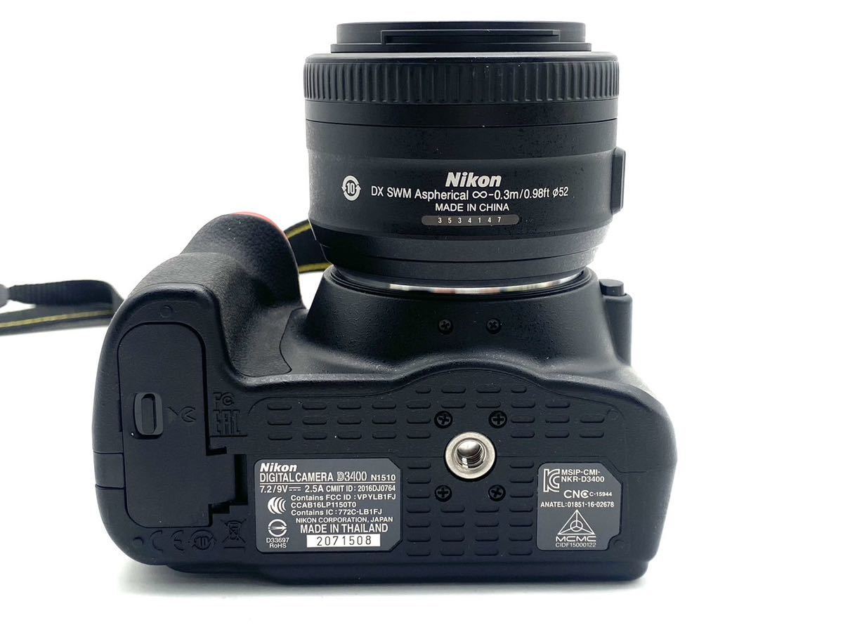 【美品】Nikon D3400 AF-S 1.8 G 35mm デジタル 一眼レフ カメラ _画像4