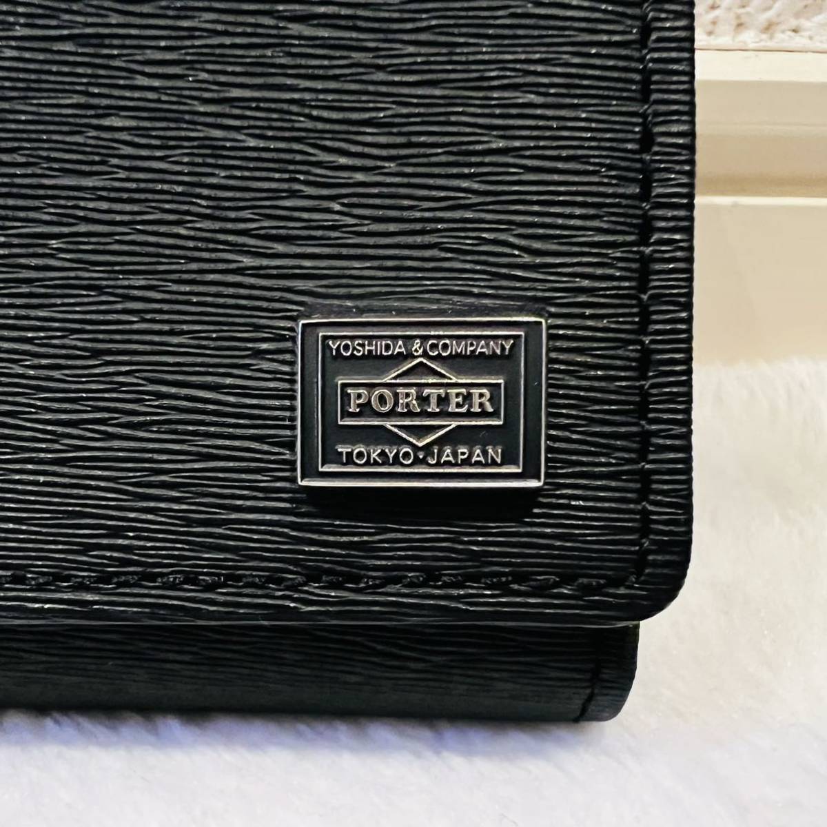 【未使用タグ付】PORTER ポーター カレント キーケース ブラック黒 052-02206 箱付 新品に近い _画像3