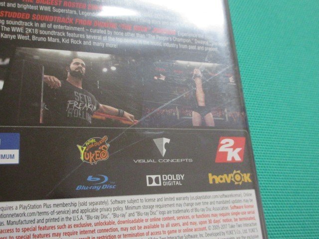 PS4　WWE 2K18　北米版　①_画像6