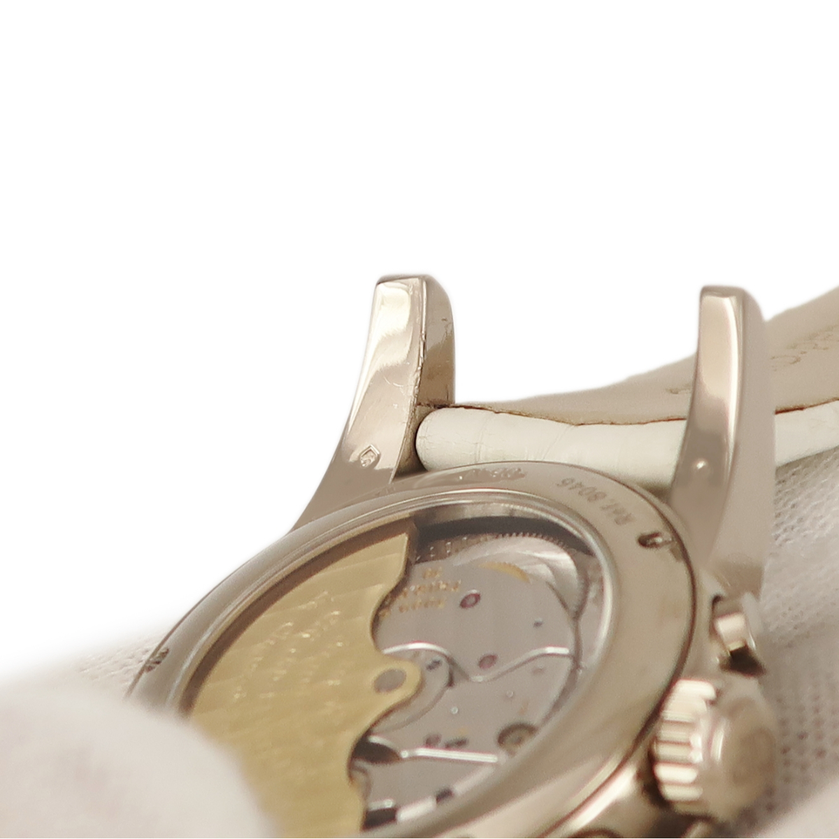 【3年保証】 ジラールペルゴ スモール クロノグラフ 08046D.0B53.9079 K18WG無垢 純正ダイヤ シェル 自動巻き レディース 腕時計_画像4
