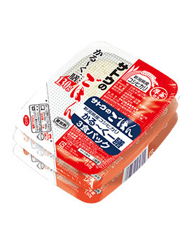 サトウ食品　サトウのごはん　新潟県産コシヒカリ　かる〜く一膳　130g×3　10パックセット 計30食　送料無料_画像1