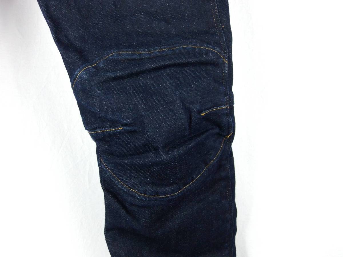 ■G-STAR RAW ジースター ロウ / 5620 3D SLIM / メンズ / インディゴ 濃紺 / ストレッチ 3D スリム バイカー デニムパンツ W28 L30_画像9