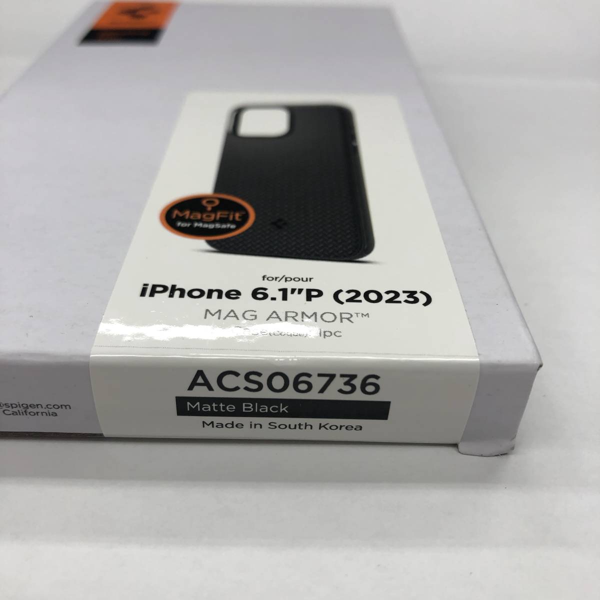 ★【在庫処分価格】Spigen iPhone 15 Pro ケース MagSafe マグフィット ACS06736 マットブラック スマホケース☆C01-080a_画像5
