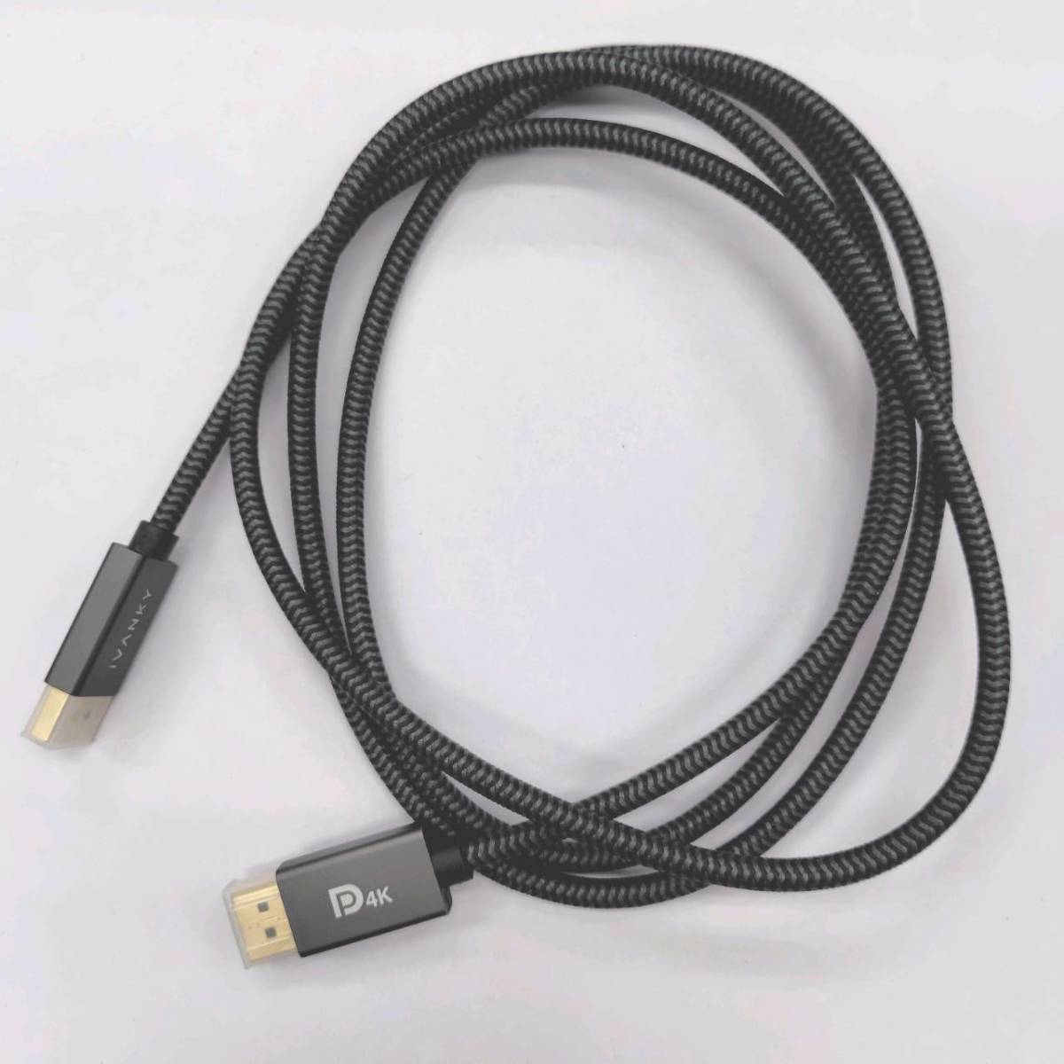★【在庫処分価格】iVANKY VBC01 2m ディスプレイポート ケーブル 4K　BC01 2m Gray & Black DisplayPort Cable ☆C01-294a_画像3