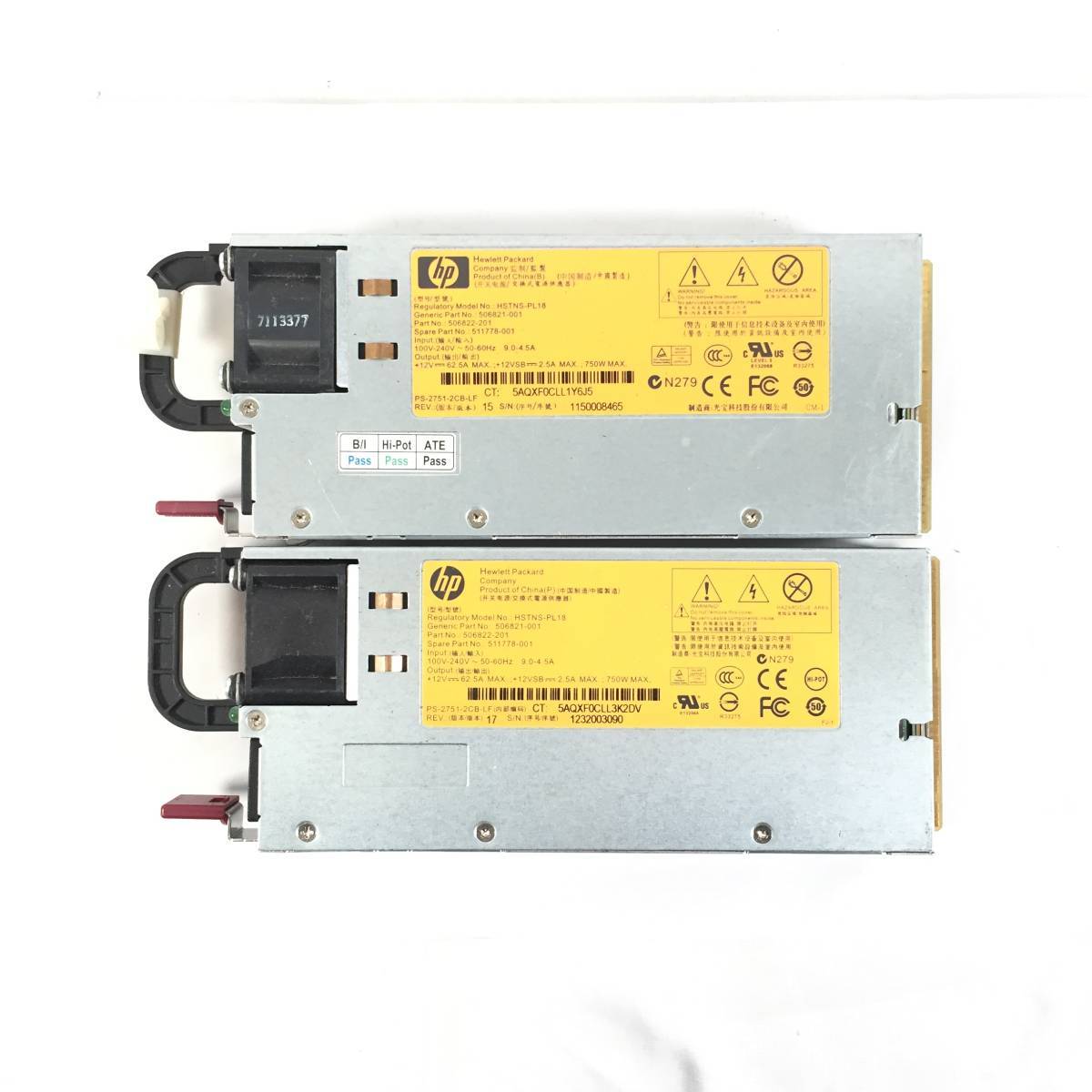 K6011671 HP HSTNS-PL18 750W power supply unit 2 point [ electrification OK]