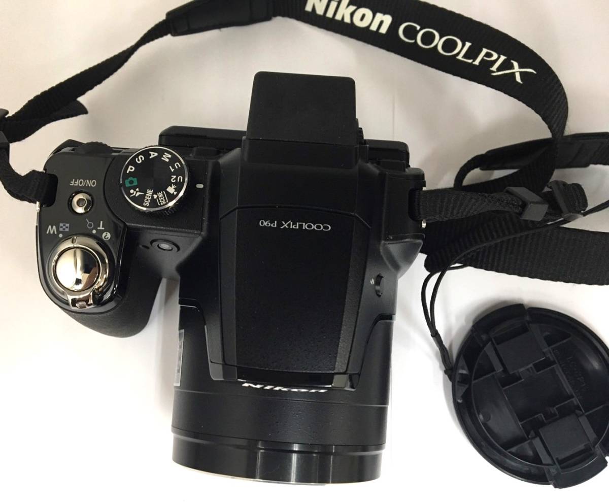 5515【中古品】Nikon COOLPIX P90 ニコン デジタルカメラ デジカメ デジタル一眼　付属品　箱付き　カメラ　コンパクト　ブラック_画像3