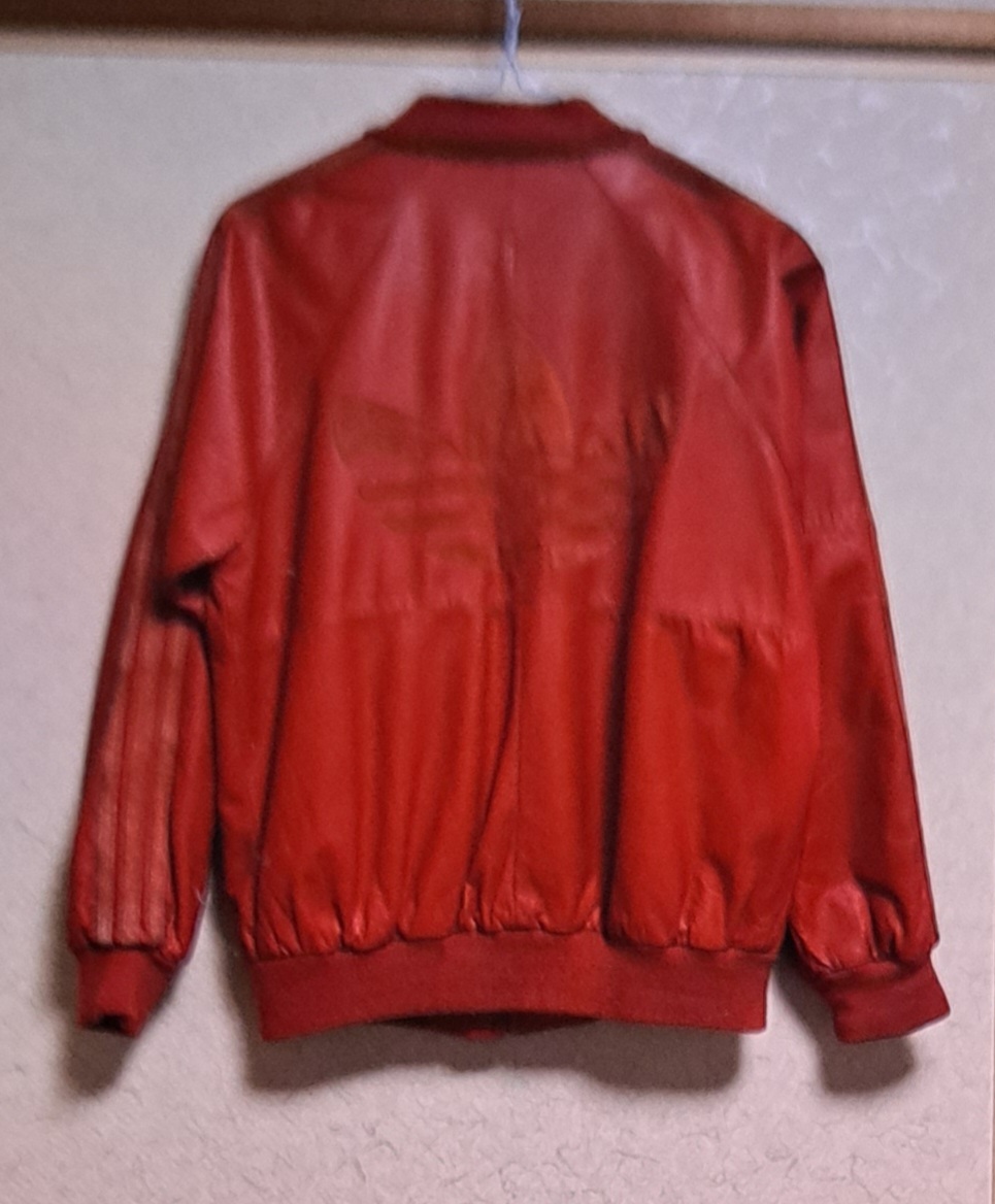 降谷建志着◆1980s adidas Leather Track Jacket◆kj cootie ロットワイラー_画像3