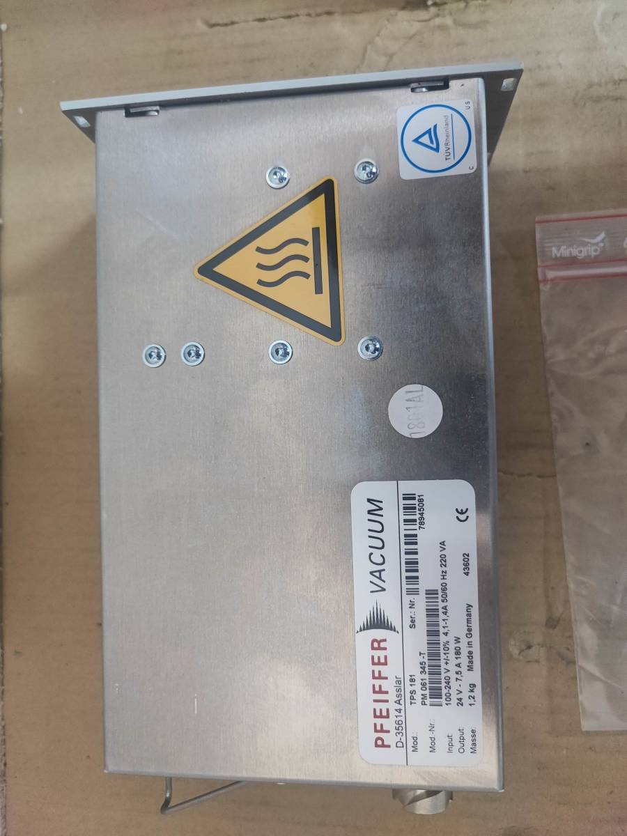 PEIFFER VACUUM / D-35614 Asslar / power supply / TPS 181