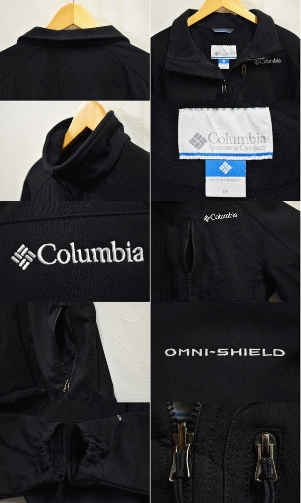 コロンビア OMNI-SHIELD ナイロンジャケット 内側フリース ブラック メンズM(26460_画像3