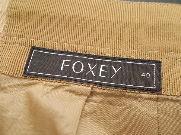#wnc SALE フォクシー FOXEY スエードスカート 40 ベージュ系 フェイクレザー レディース [650831]_画像6