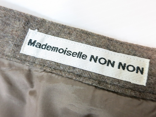 #wnc SALE マドモアゼルノンノン MademoiselleNONNON スカート ツイード M 茶系 ロング レディース [698596]_画像5