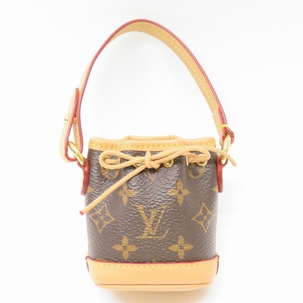#apze Louis Vuitton LOUISVUITTON key charm pouch biju-sak* micro noeM00818 light brown group monogram beautiful goods lady's [758473]