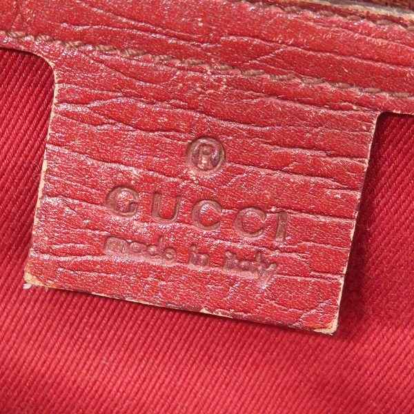 #axb Gucci GUCCI ручная сумочка красный серия bamboo GG рисунок 111713 парусина кожа Италия производства сумка для хранения есть женский [822393]