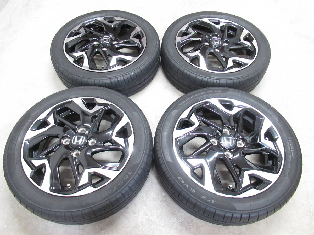 ★即決★美品★ JF3 N-BOX カスタム 純正　165/55R15　4.5J +45　ホンダ　Ｎ-ボックス　JF4 N-WGN N-ONE　241_画像1