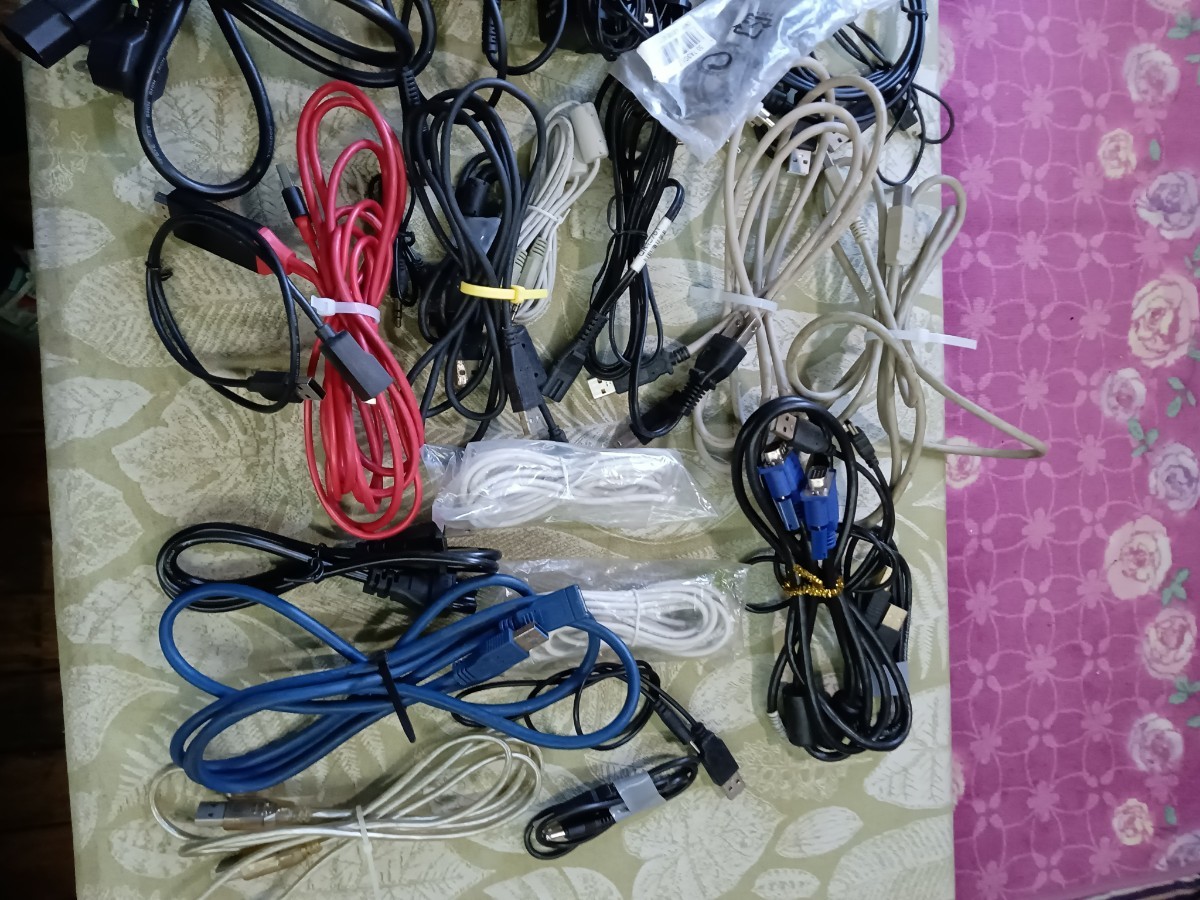  cable power cord audio USB cable peripherals etc,