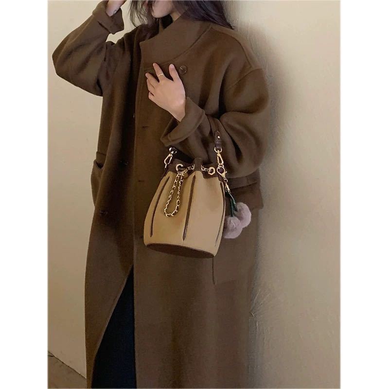 HJ handbag lady's shoulder bag 2way small size tote bag ko-te join cheap high quality brown group 