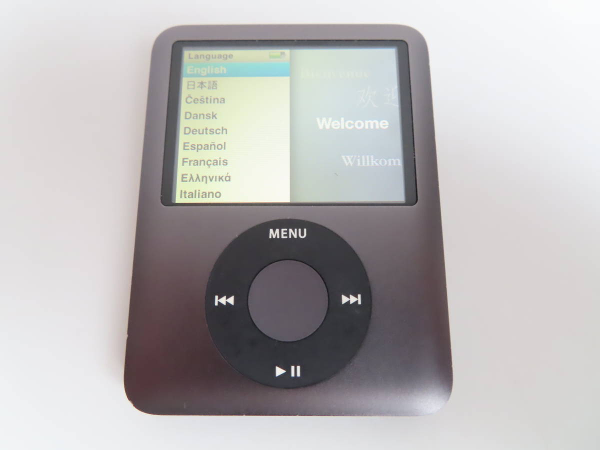 Apple iPod nano A1236 (第3世代) 8GB ブラック_画像1