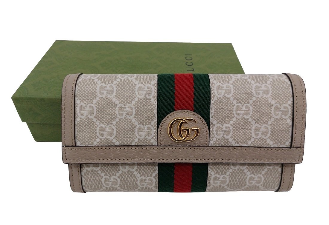 未使用品！GUCCI【グッチ】523153 オフィディア コンチネンタルウォレット レディース 長財布 （3865）_画像1