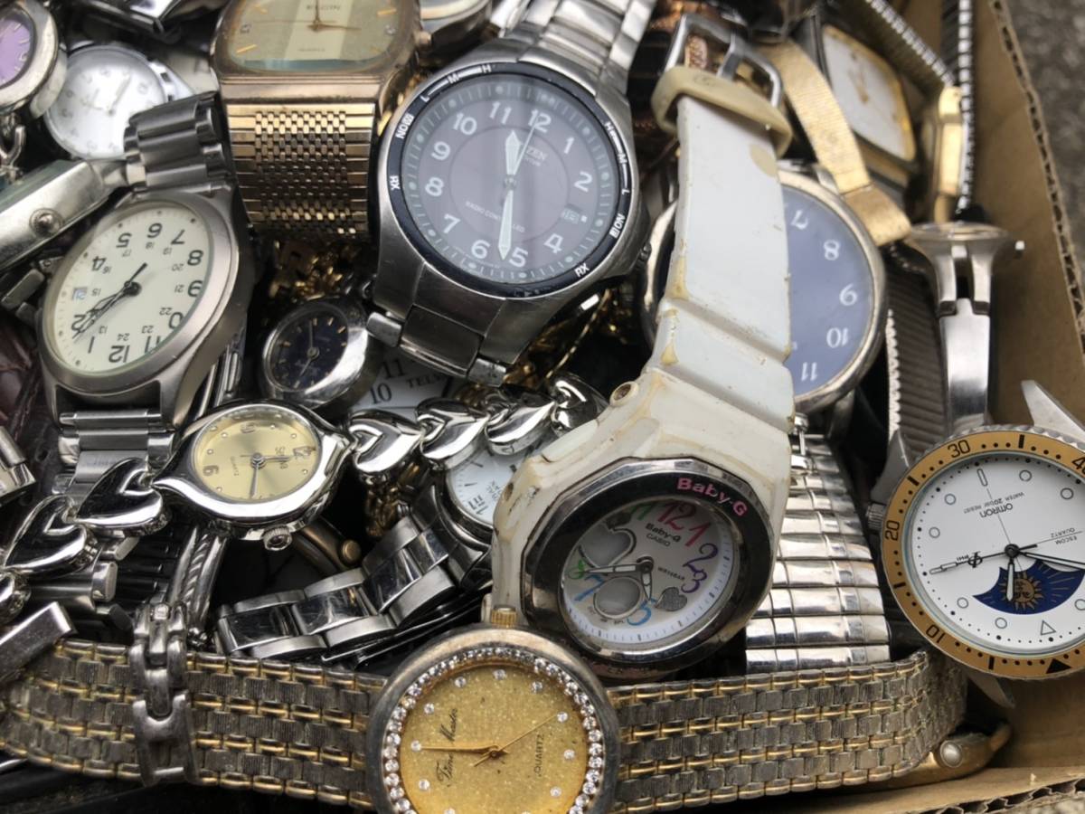 ジャンク 腕時計 300本以上 SEIKO CITIZEN CASIO セイコー シチズン カシオ ブランド まとめ売り 大量 まとめて 動作未確認品_画像8